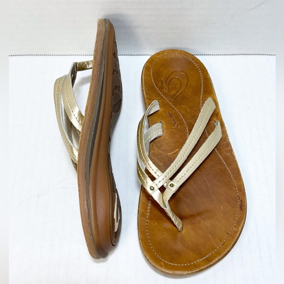 Olukai 20245-FAFM Bubbly Sahara FlipFlop Thong Sandal Women’s Sz 5. - Picture 10 of 13